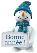 Bonhomme de neige pour des voeux joyeux 2026